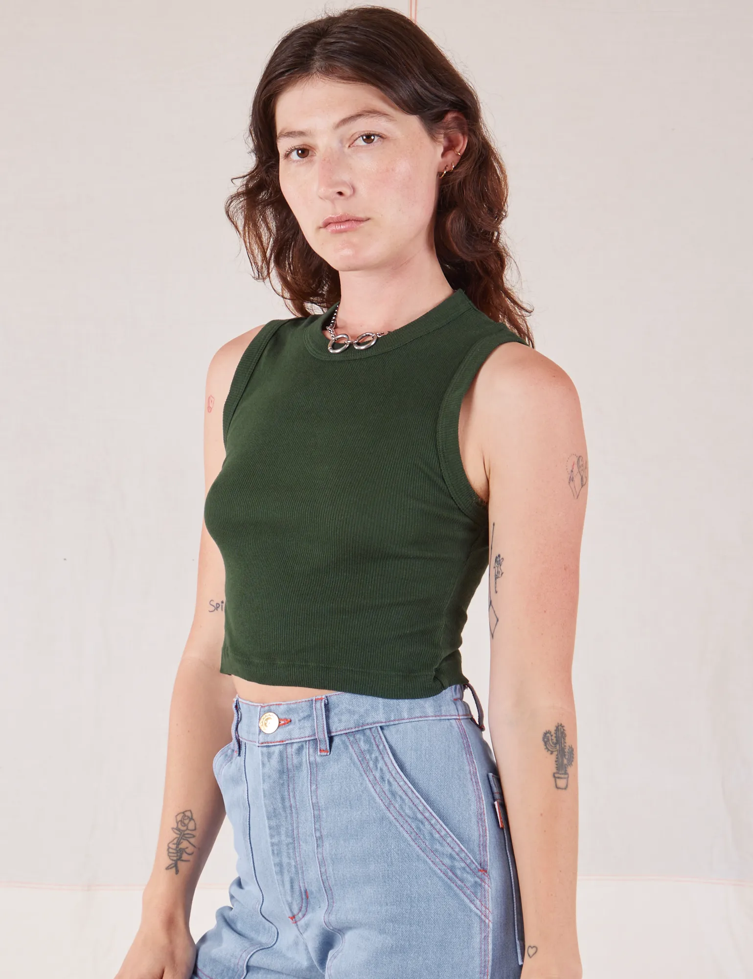 Muscle Tee - Swamp Green sold by Big Bud Press product image thumbnail 4