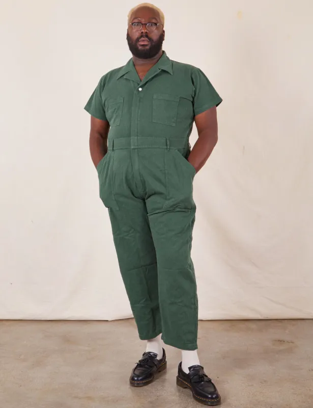 Short Sleeve Jumpsuit - Dark Emerald Green *FINAL SALE* sold by Big Bud Press