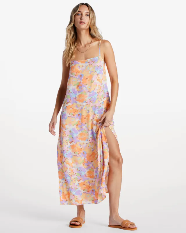 Weekend Waves Midi Dress - White Multi made by Billabong