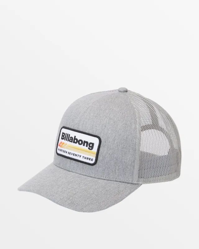 Boy's Walled Trucker Hat - Grey Htr sold by Billabong
