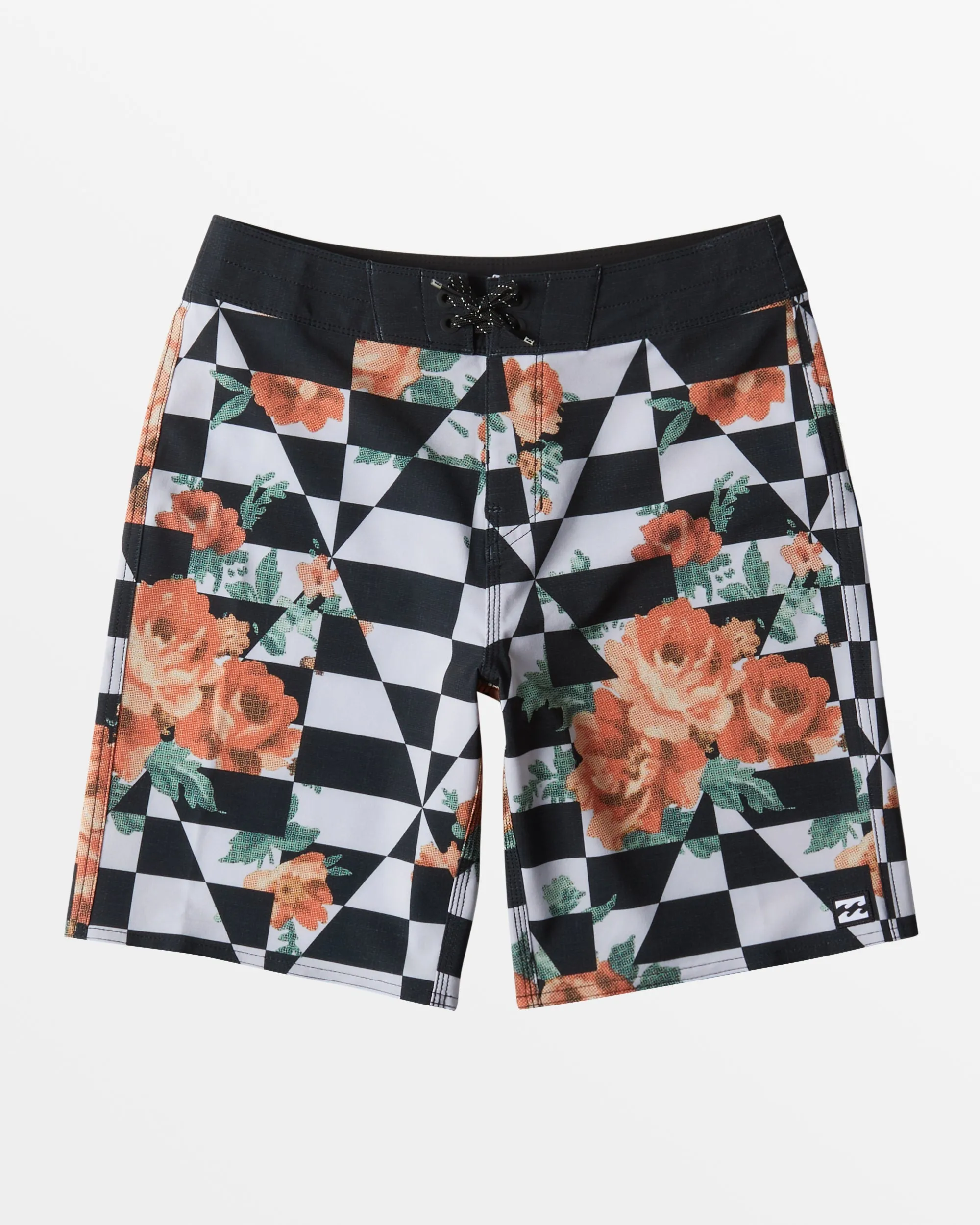 Boys Sundays Pro 17" Boardshorts - Black White sold by Billabong