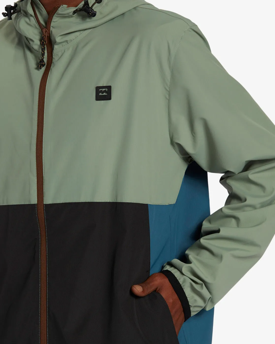 A/Div Transport Windbreaker Jacket - Sage sold by Billabong product image thumbnail 3