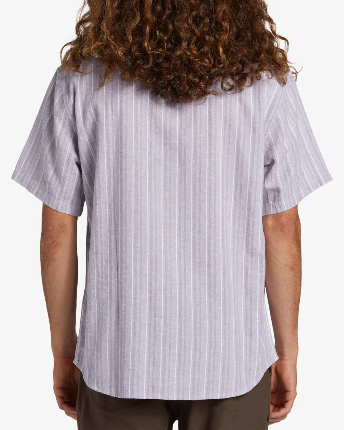All Day Stripe Short Sleeve Shirt - Grey Violet sold by Billabong product image thumbnail 5