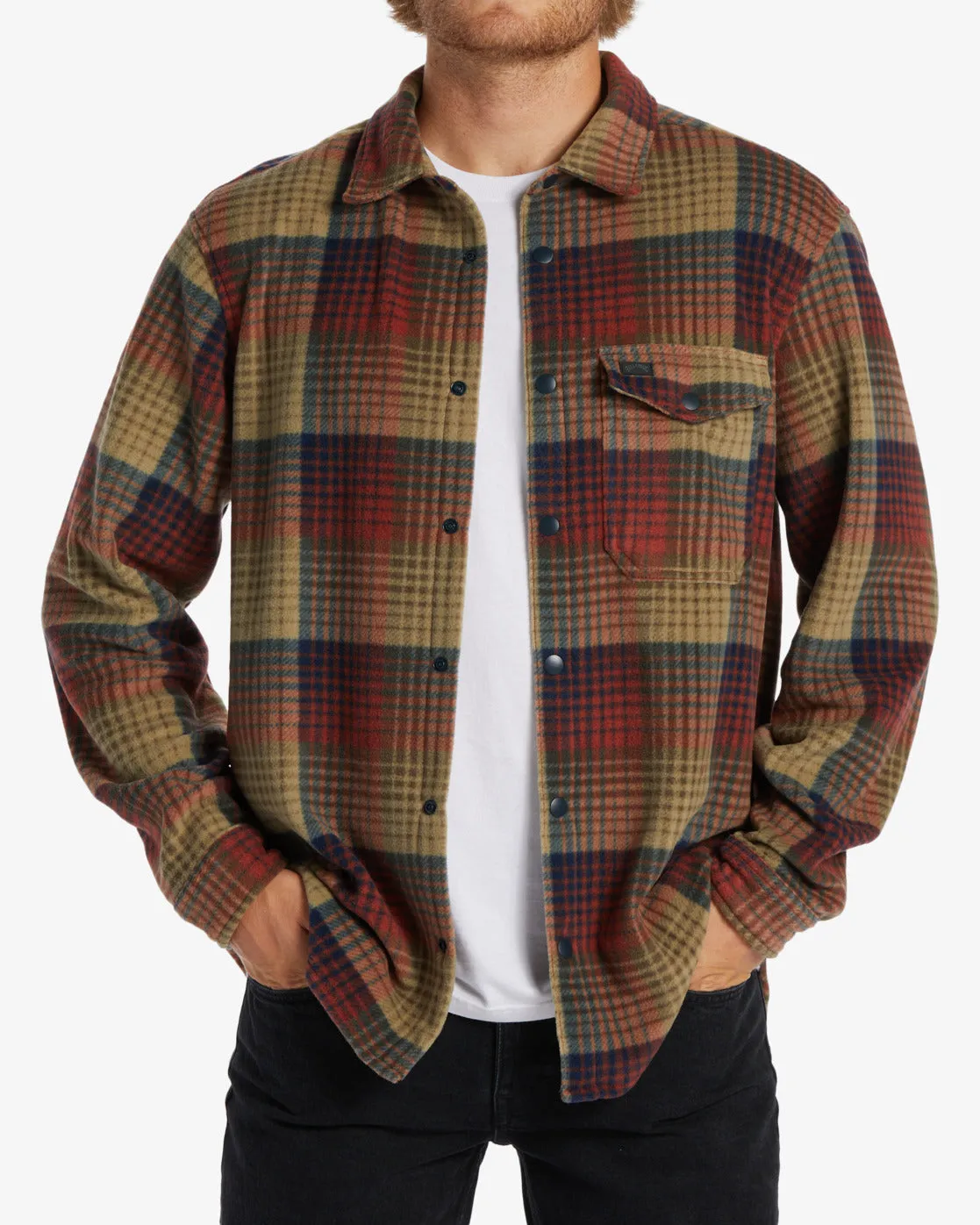 A/Div Furnace Flannel Shirt - Gravel sold by Billabong