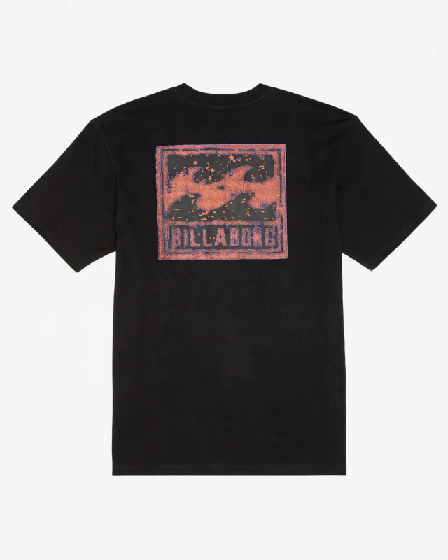 Boys Crayon Wave Short Sleeve T-Shirt - Black sold by Billabong
