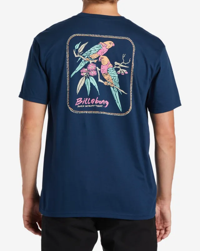 Social T-Shirt - Dark Blue sold by Billabong