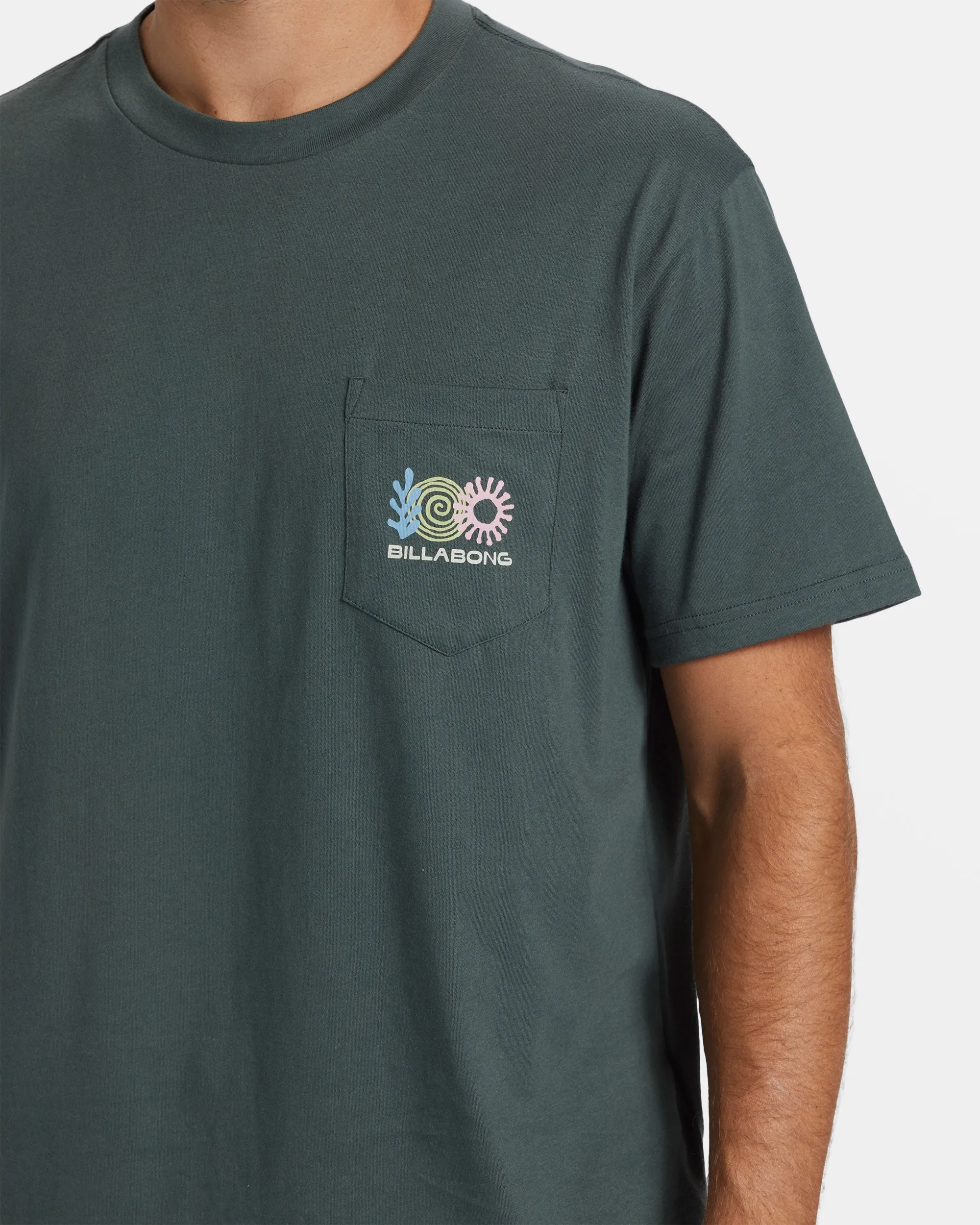 Troppo Pocket T-shirt - Slate Green sold by Billabong product image thumbnail 4