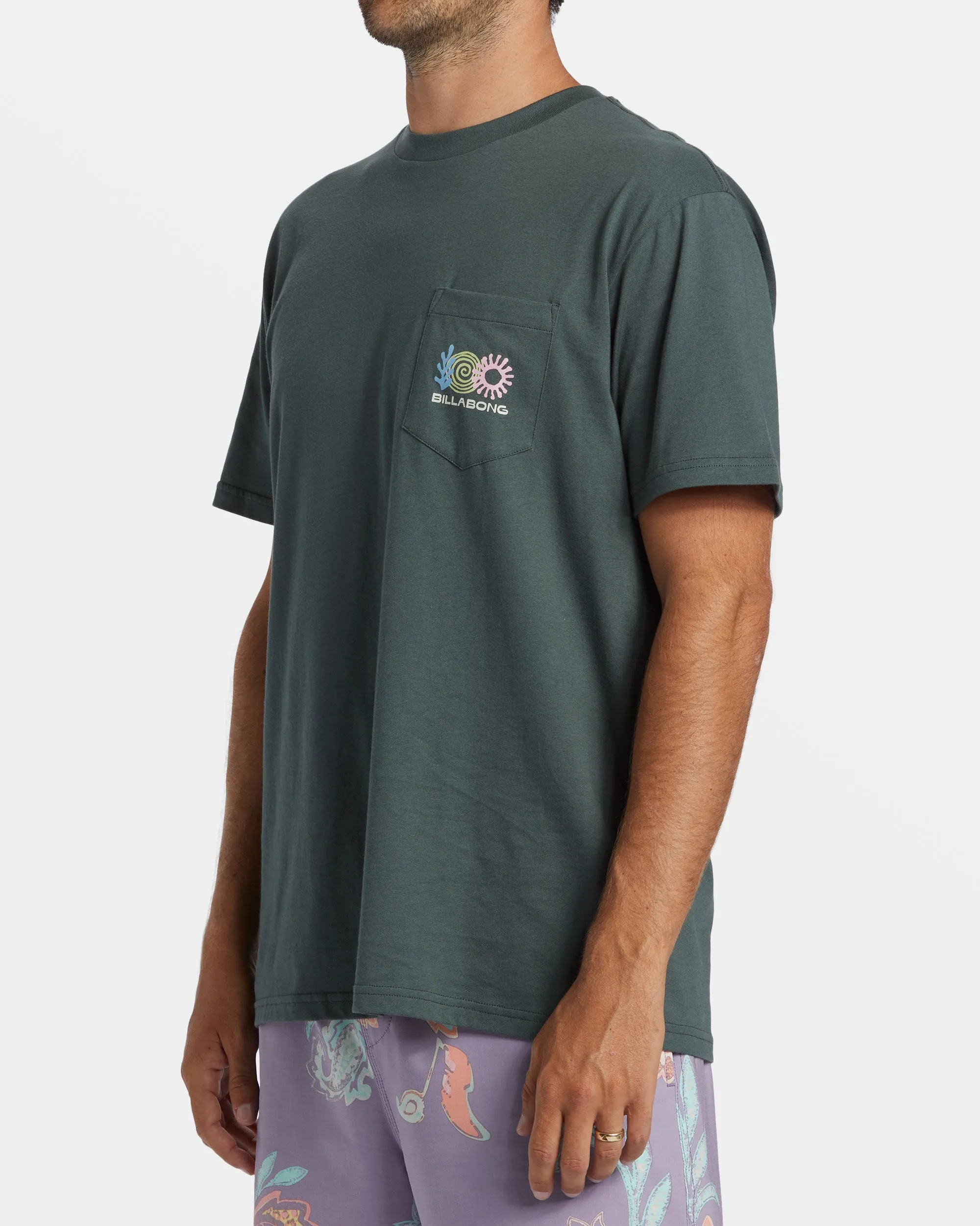 Troppo Pocket T-shirt - Slate Green sold by Billabong product image thumbnail 5