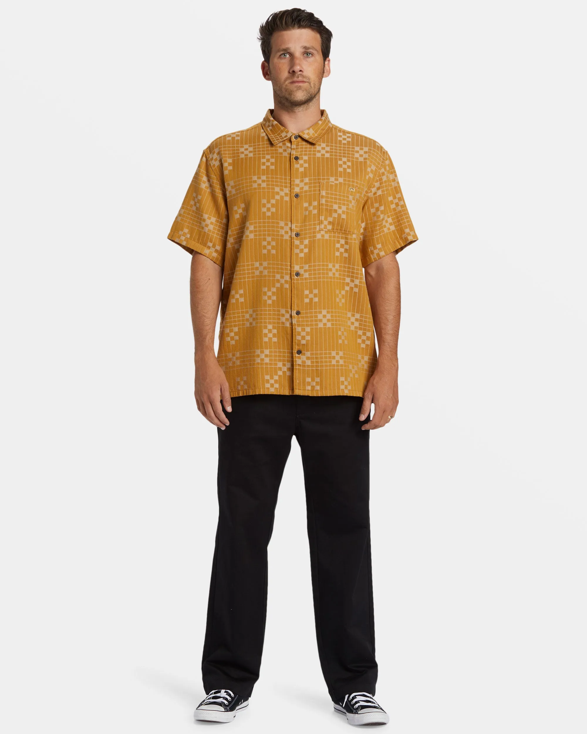 Sundays Jacquard Short Sleeve Shirt - Dijon sold by Billabong product image thumbnail 5