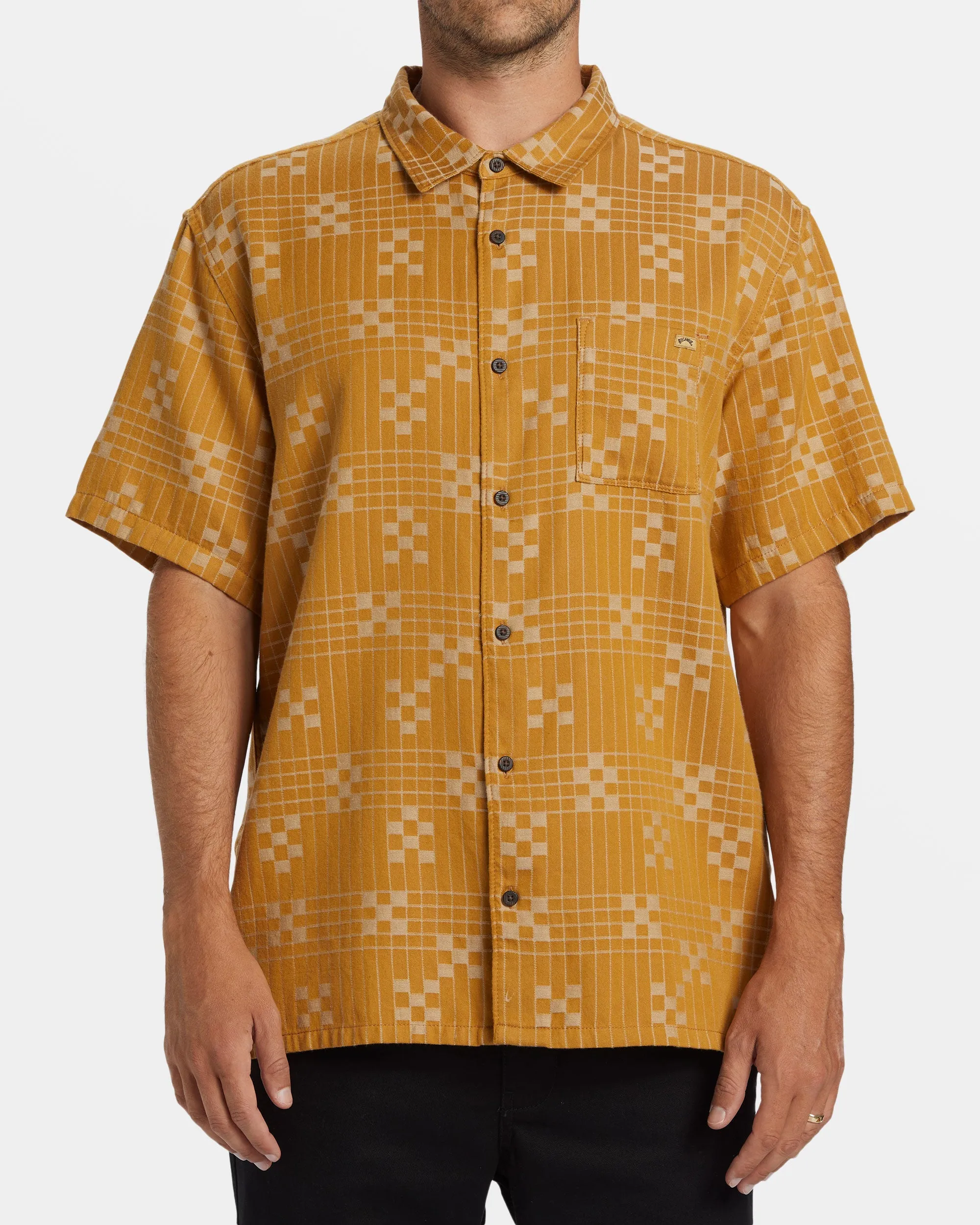 Sundays Jacquard Short Sleeve Shirt - Dijon sold by Billabong