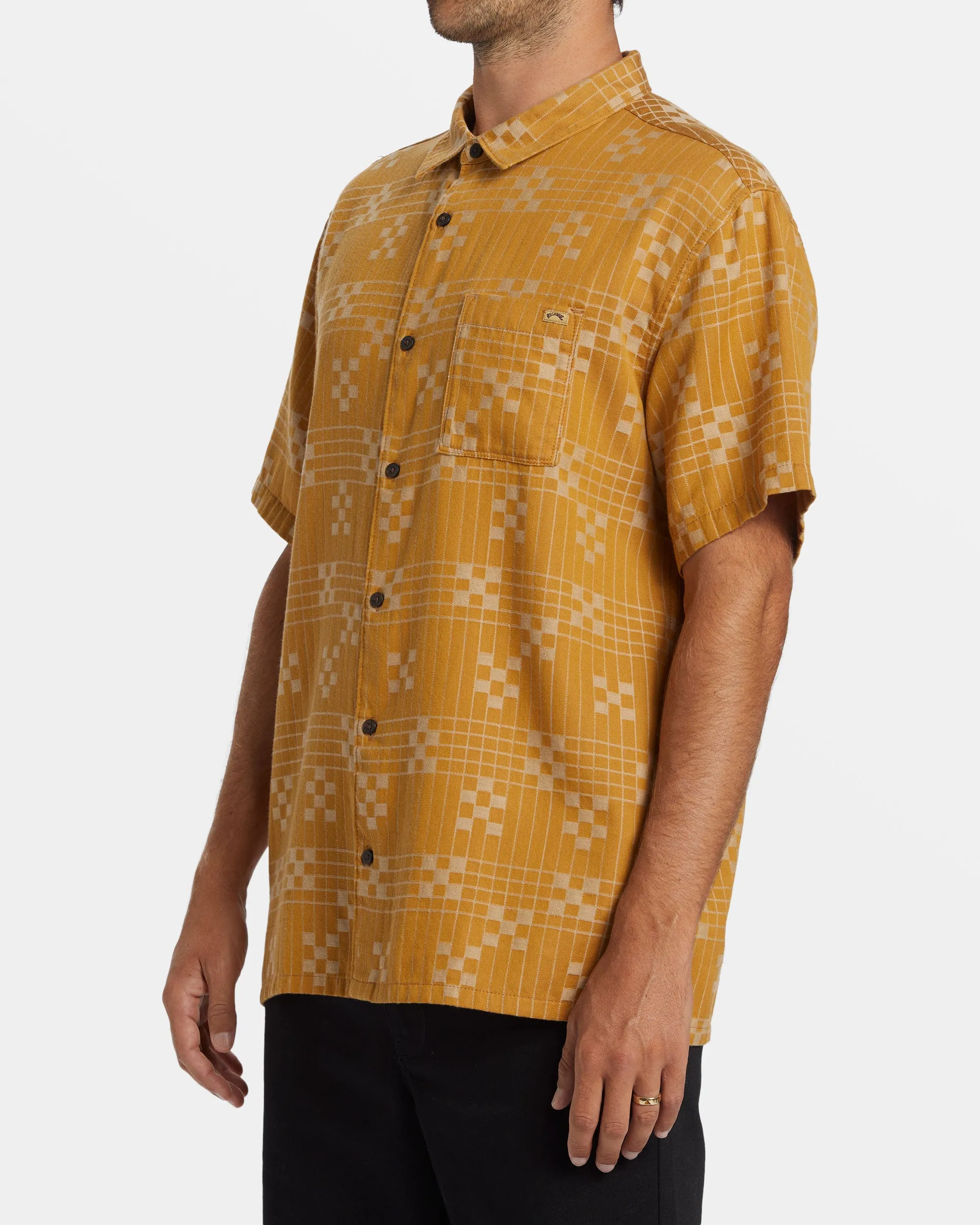 Sundays Jacquard Short Sleeve Shirt - Dijon sold by Billabong product image thumbnail 4