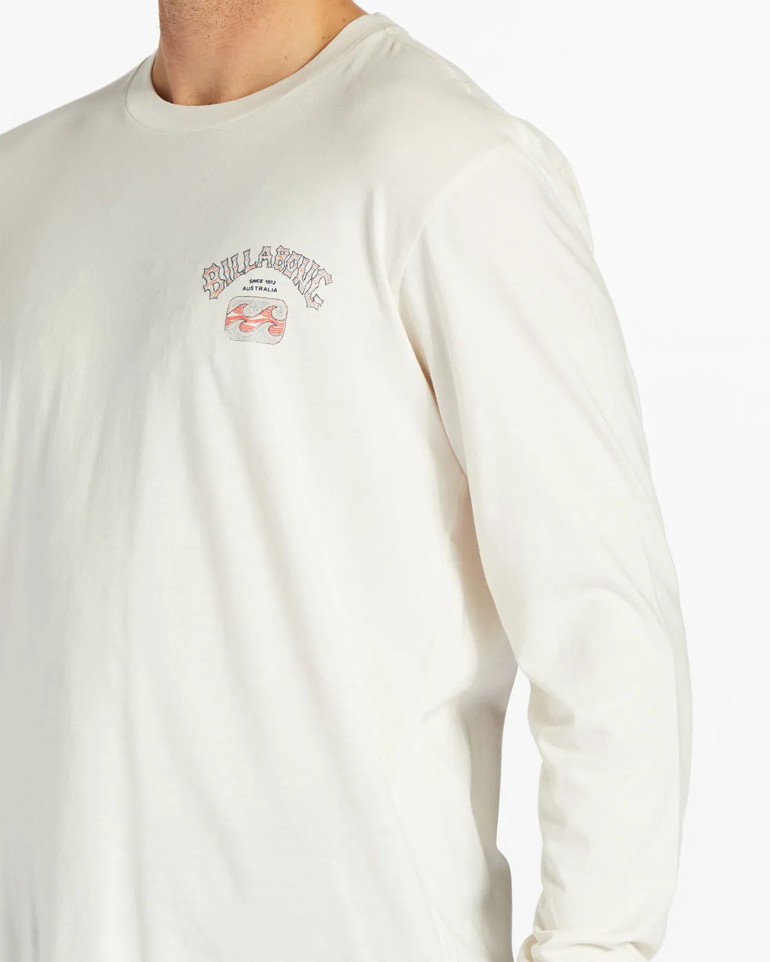 Theme Arch Long Sleeve Wave Washed T-Shirt - Off White sold by Billabong product image thumbnail 4