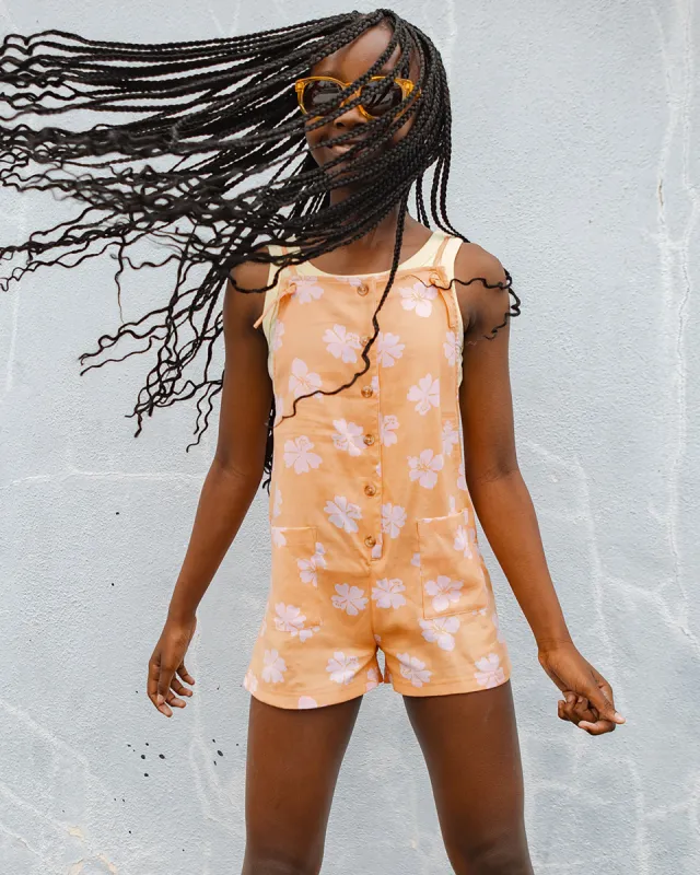 Girls Wave Watch Romper - Tangy Peach sold by Billabong