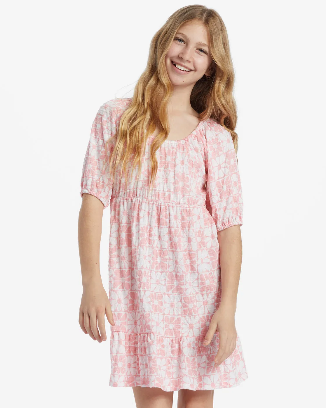 Girls Daisy Love Dress - Light Sorbet sold by Billabong
