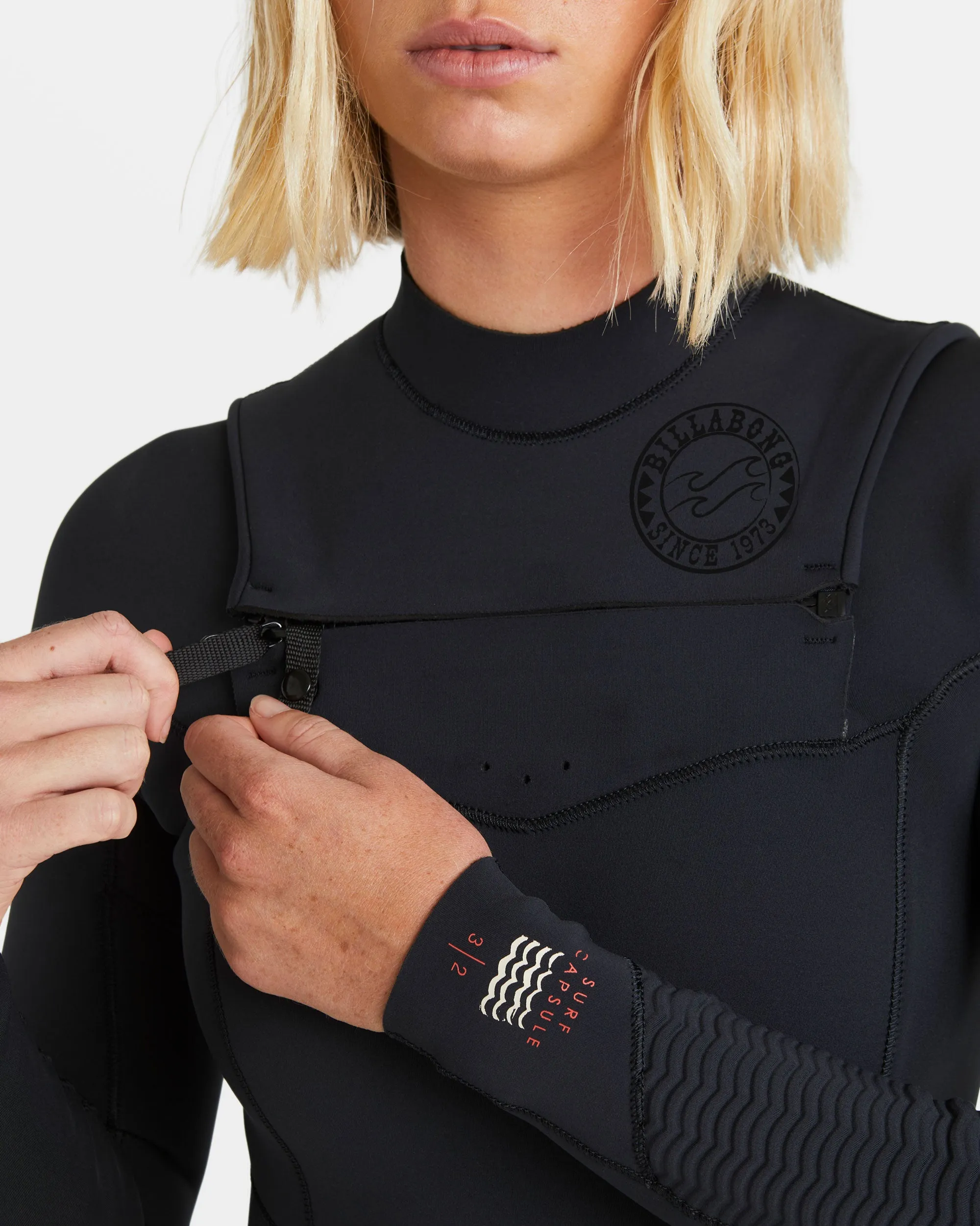 4/3mm Salty Dayz Natural Upcycler Chest Zip Wetsuit - Black sold by Billabong product image thumbnail 5
