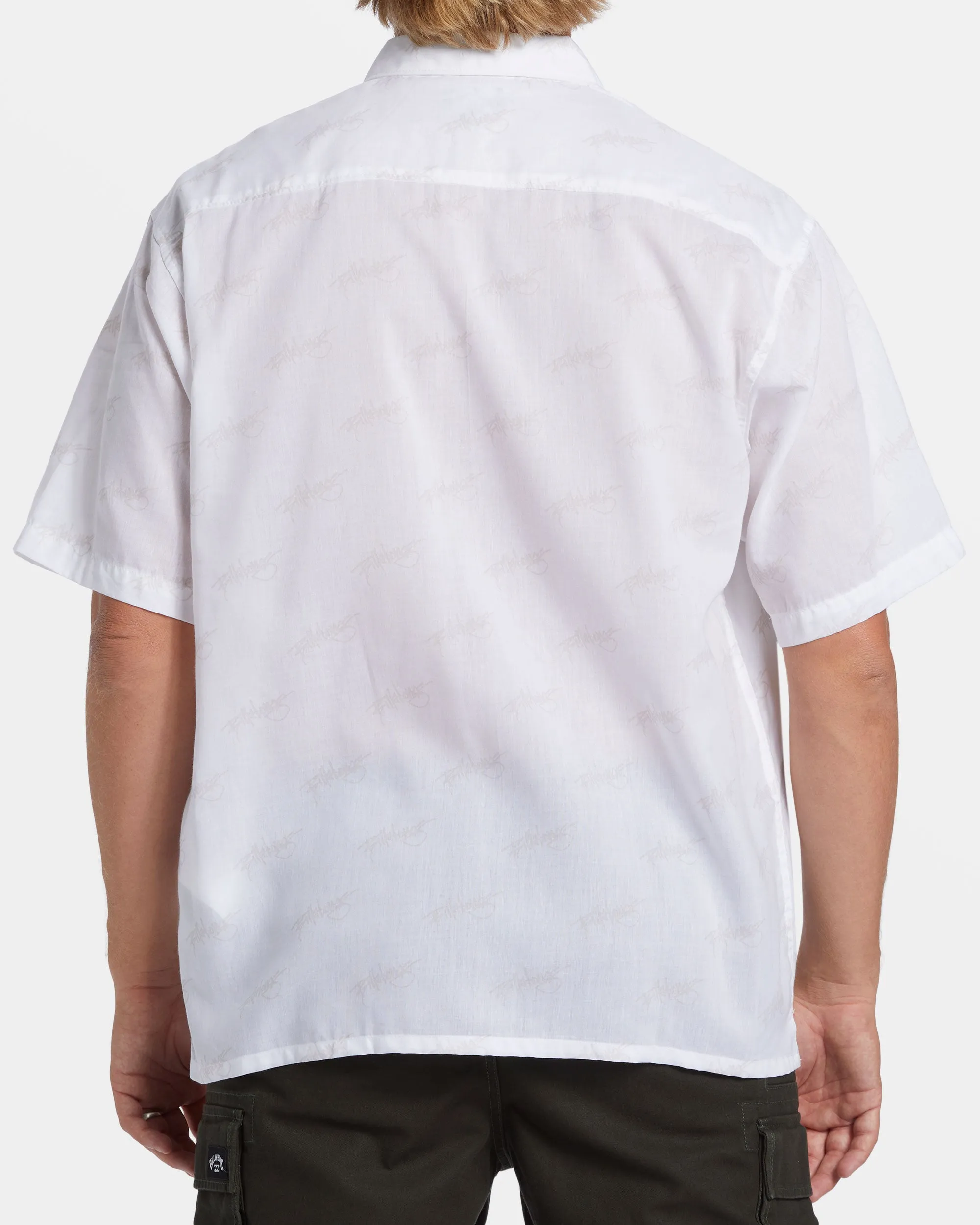 Script Short Sleeve Shirt - White sold by Billabong product image thumbnail 2