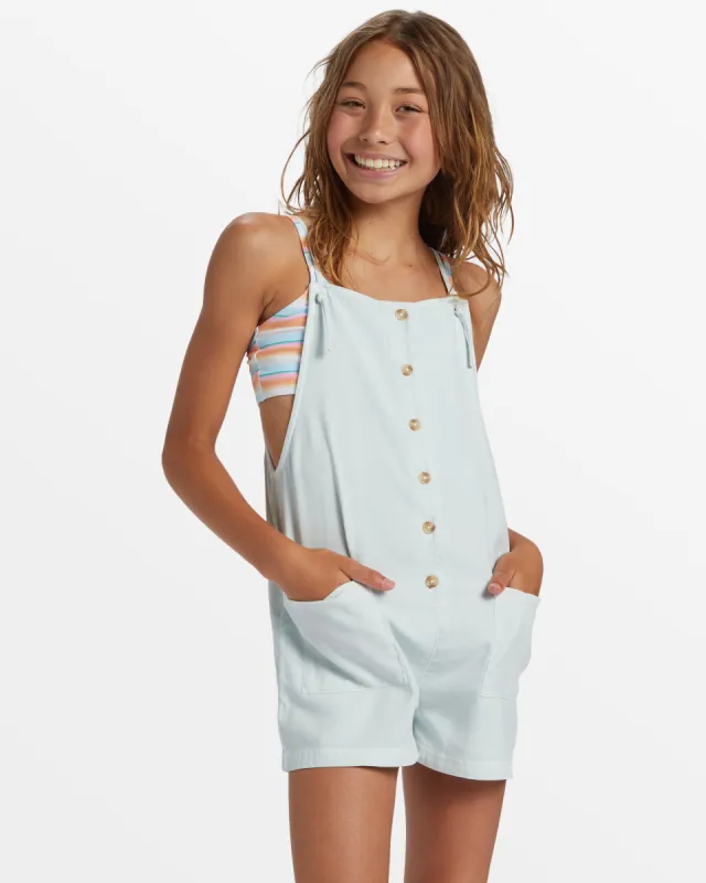 Wave Watch Jr Romper - Light Chambray made by Billabong