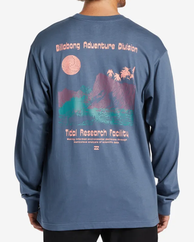 Tidal Research Long Sleeve T-Shirt - North Sea sold by Billabong