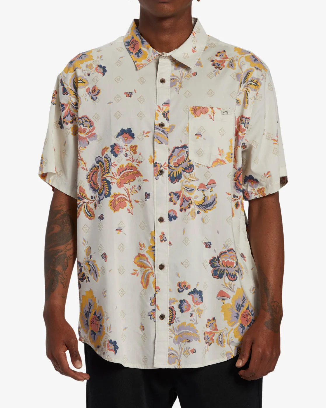 Sundays Short Sleeve Shirt - Taupe sold by Billabong