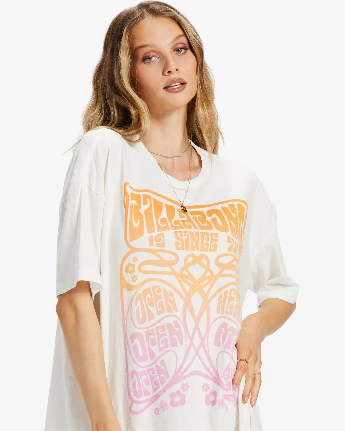 Open Heart T-Shirt - Salt Crystal sold by Billabong product image thumbnail 4