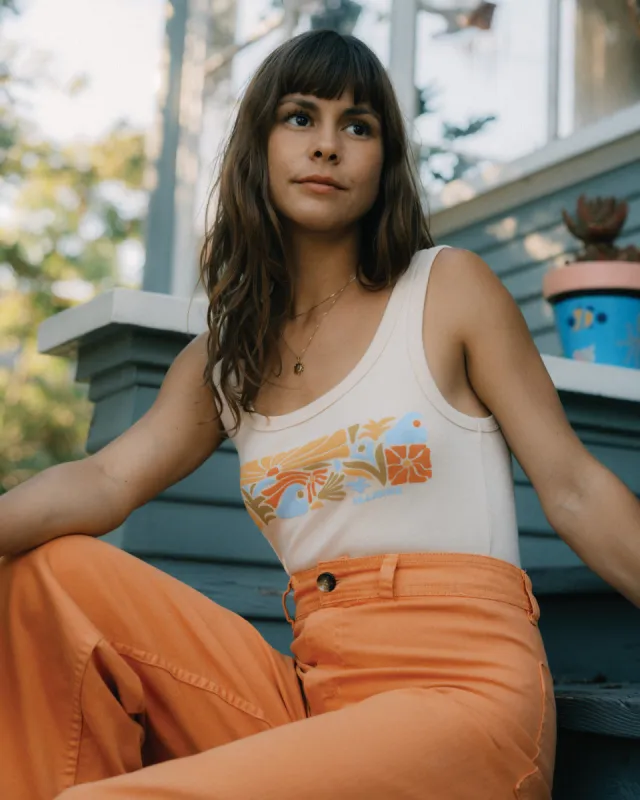 Let Love Grow Tank Top - Antique White sold by Billabong