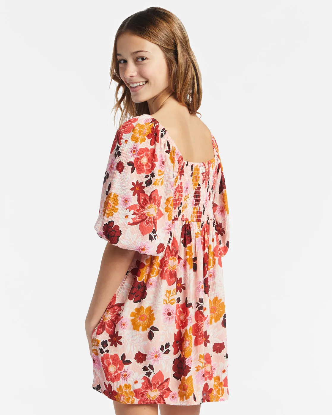 Girls Swept Away Jr Dress - Soft Blush sold by Billabong product image thumbnail 4