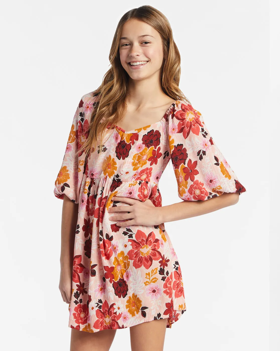 Girls Swept Away Jr Dress - Soft Blush sold by Billabong product image thumbnail 5