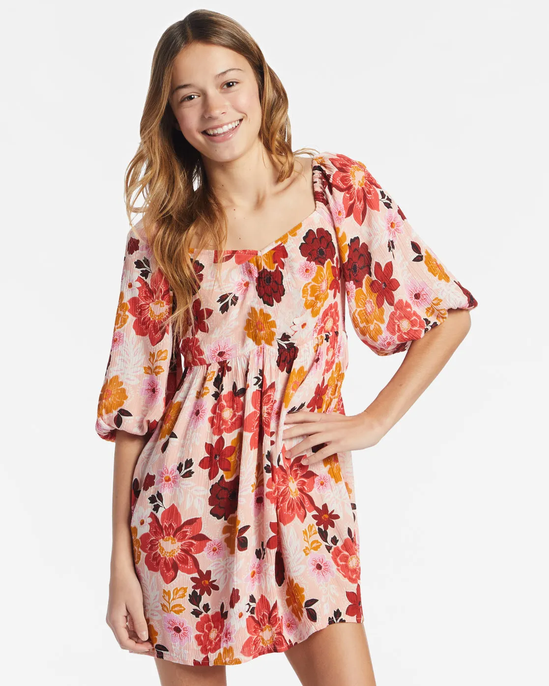 Girls Swept Away Jr Dress - Soft Blush sold by Billabong product image thumbnail 2