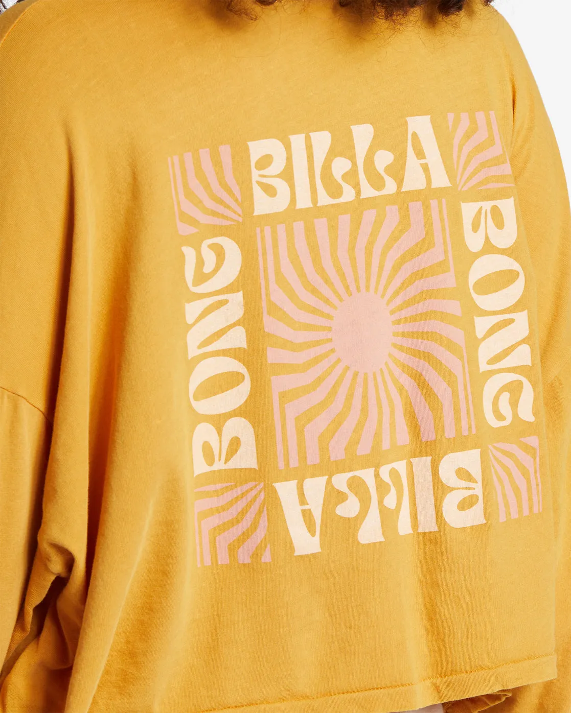 Beach Boyfriend Long Sleeve Crop Top - Golden Rays sold by Billabong product image thumbnail 4
