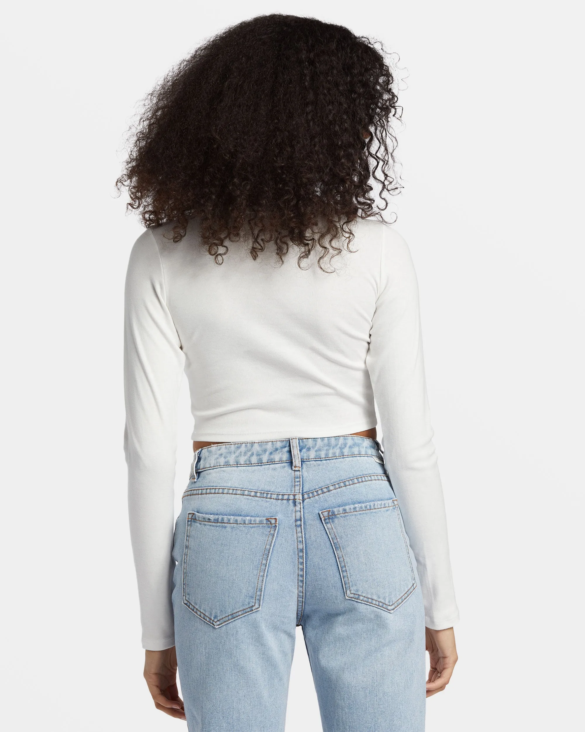 Find Your Coast Long Sleeve Cropped T-shirt - Salt Crystal sold by Billabong product image thumbnail 2