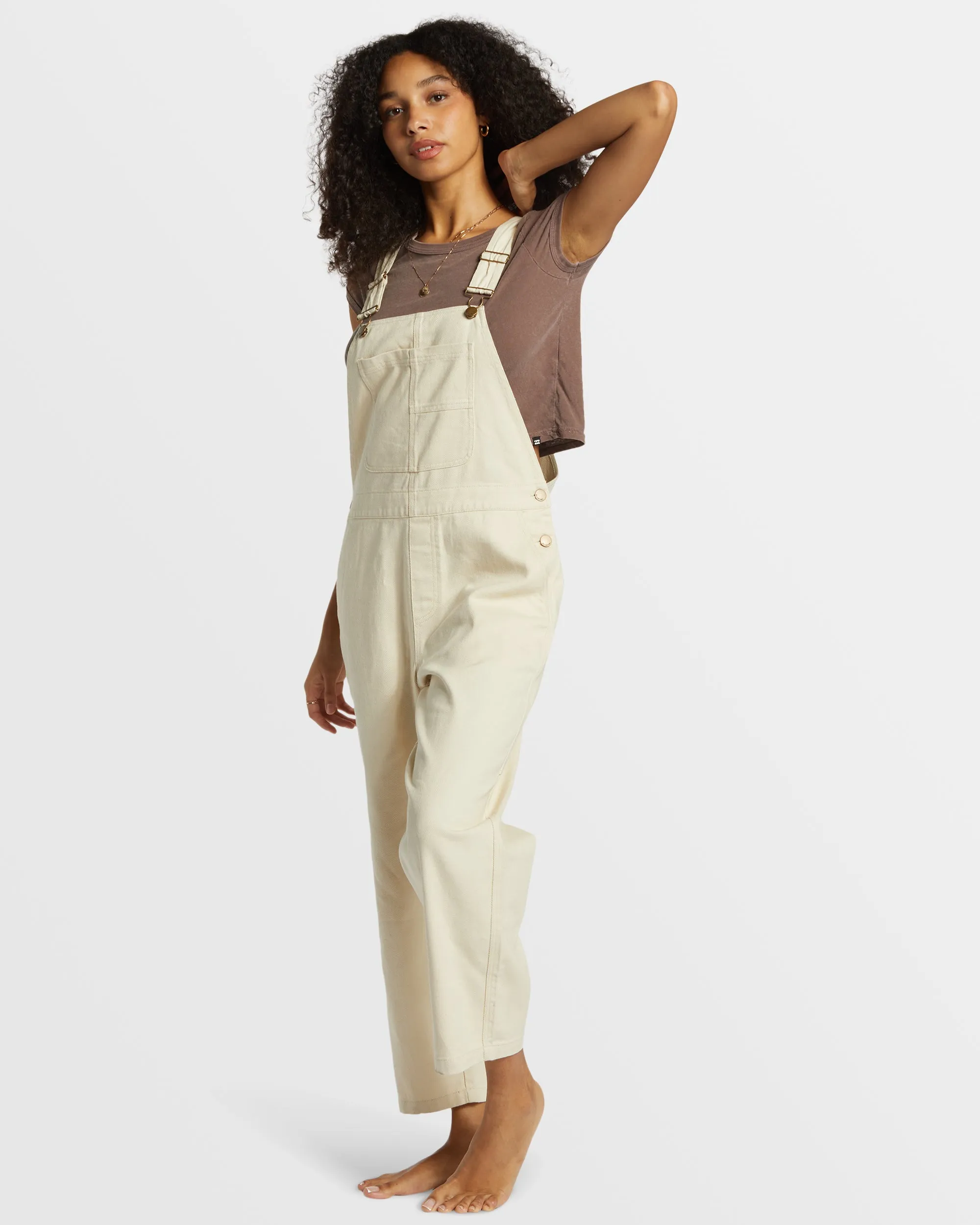 Sand Canyon Denim Overalls - White Cap sold by Billabong product image thumbnail 3