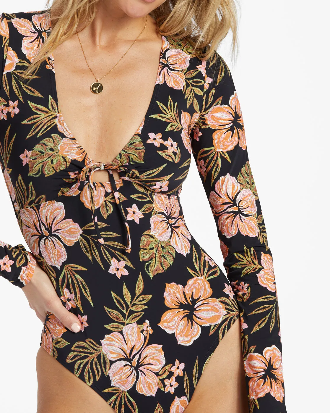 Hooked On Tropics Surf Tee - Black Pebble sold by Billabong product image thumbnail 5