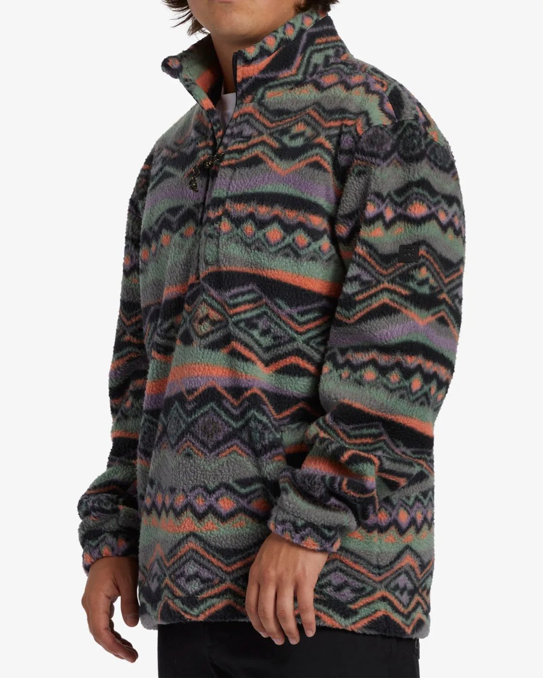 Boundary Half-Zip Mock Neck Fleece - Grey Violet sold by Billabong product image thumbnail 4