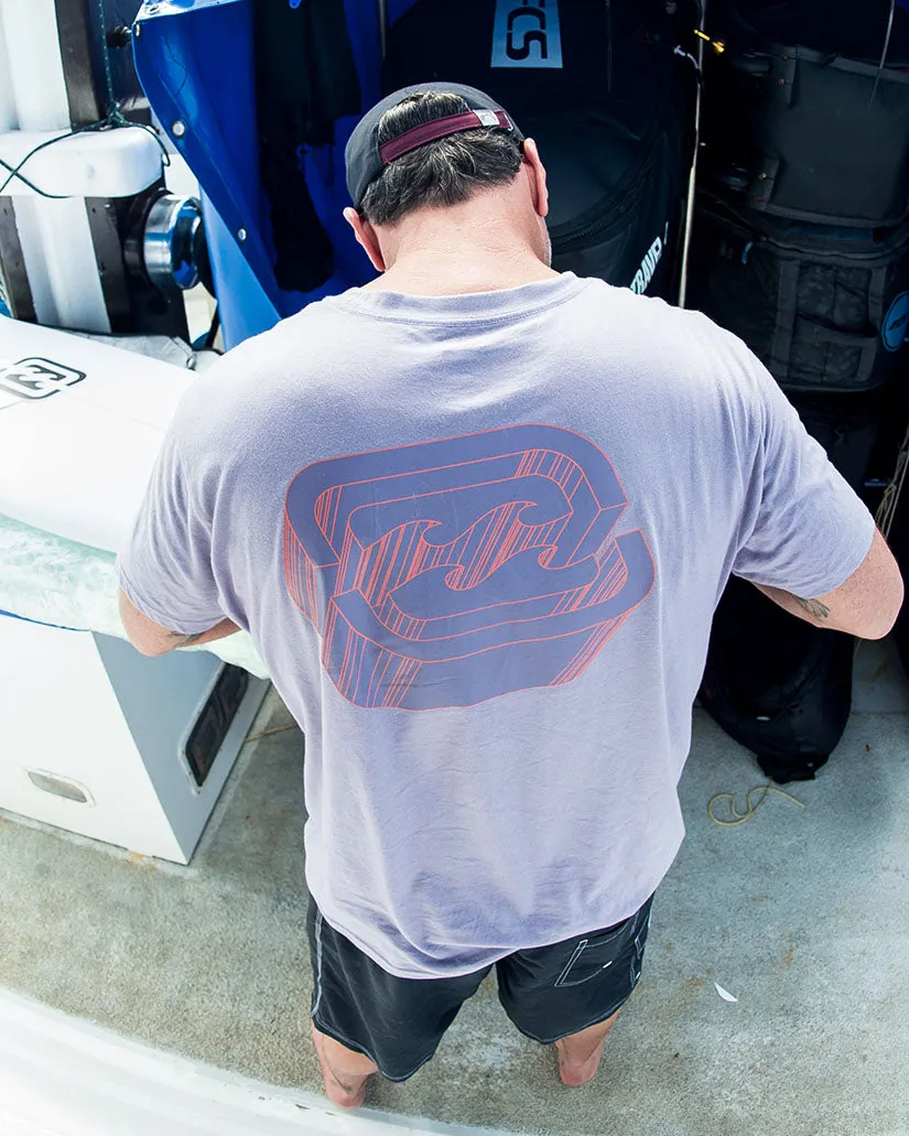 Crayon Wave T-Shirt - Purple Ash sold by Billabong