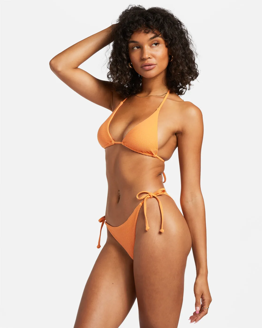 Tanlines Tie Side Tanga Bikini Bottoms - Orange Peel sold by Billabong product image thumbnail 2
