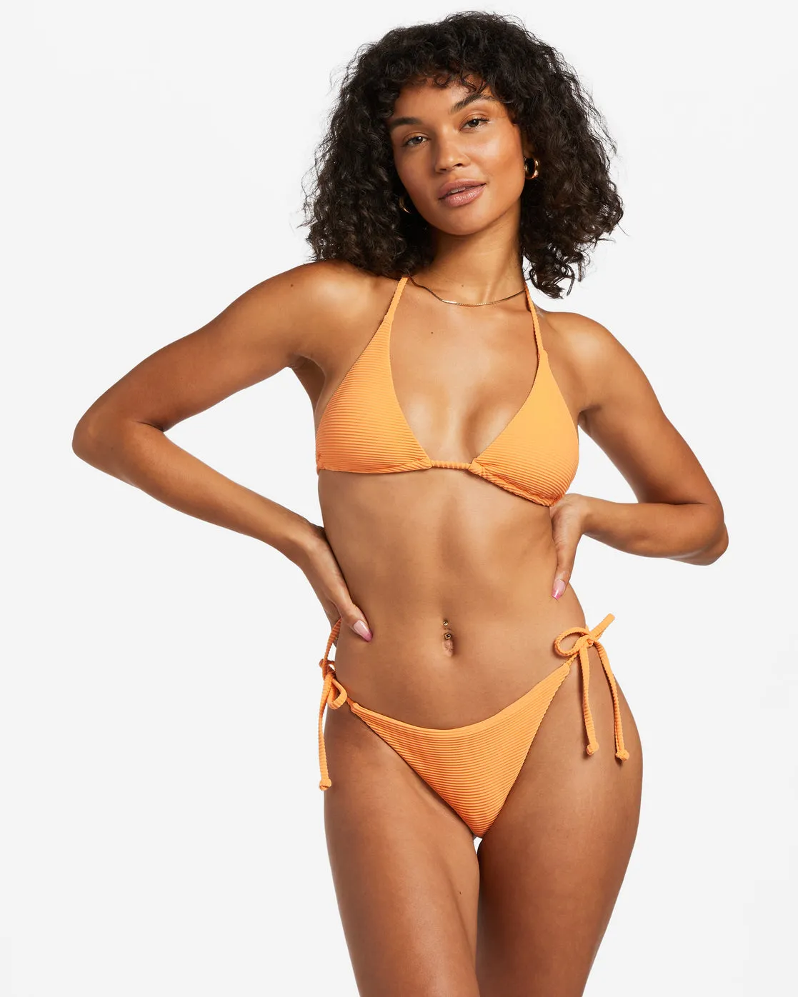 Tanlines Tie Side Tanga Bikini Bottoms - Orange Peel sold by Billabong product image thumbnail 3
