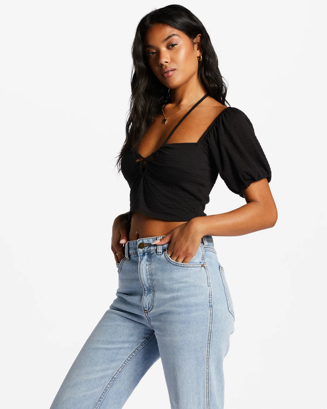 Love Again Halter Top - Black Pebble sold by Billabong product image thumbnail 2