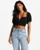Love Again Halter Top - Black Pebble sold by Billabong