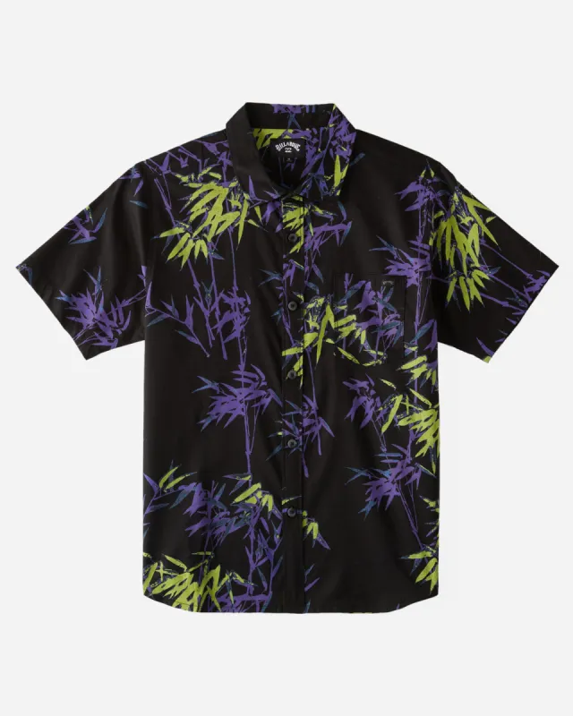 Boys Sundays Short Sleeve Shirt - Washed Violet sold by Billabong