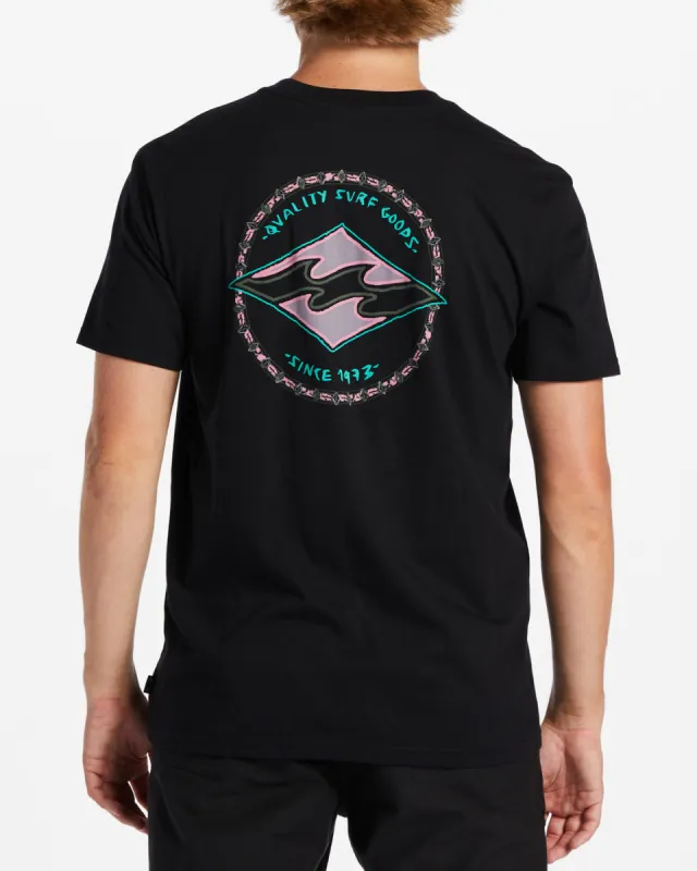 Rotor Diamond T-Shirt - Black sold by Billabong