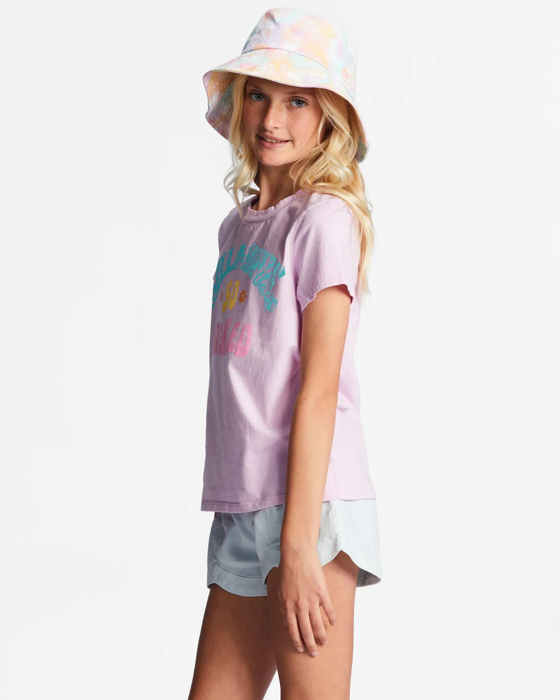 Girls 4-16 So Stoked Oversized T-Shirt - Light Lilac sold by Billabong product image thumbnail 2