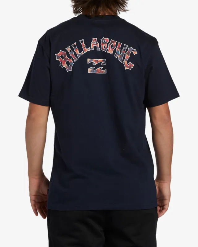 Arch Fill T-Shirt - Navy sold by Billabong