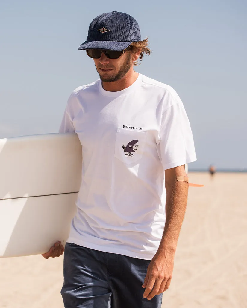 Funghi Pocket T-shirt - White sold by Billabong product image thumbnail 2