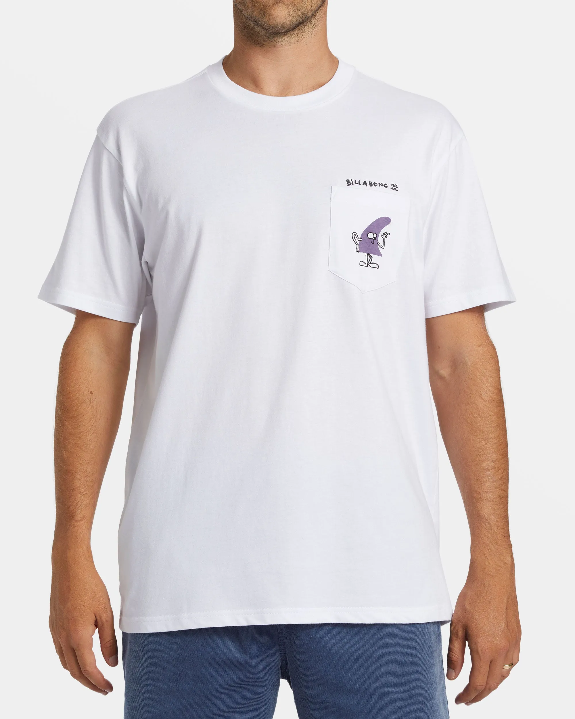 Funghi Pocket T-shirt - White sold by Billabong product image thumbnail 4