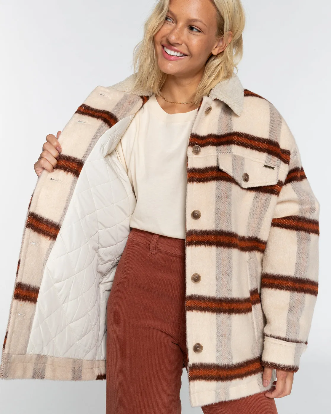 Lucky Charm Trucker Jacket - Antique White sold by Billabong product image thumbnail 5