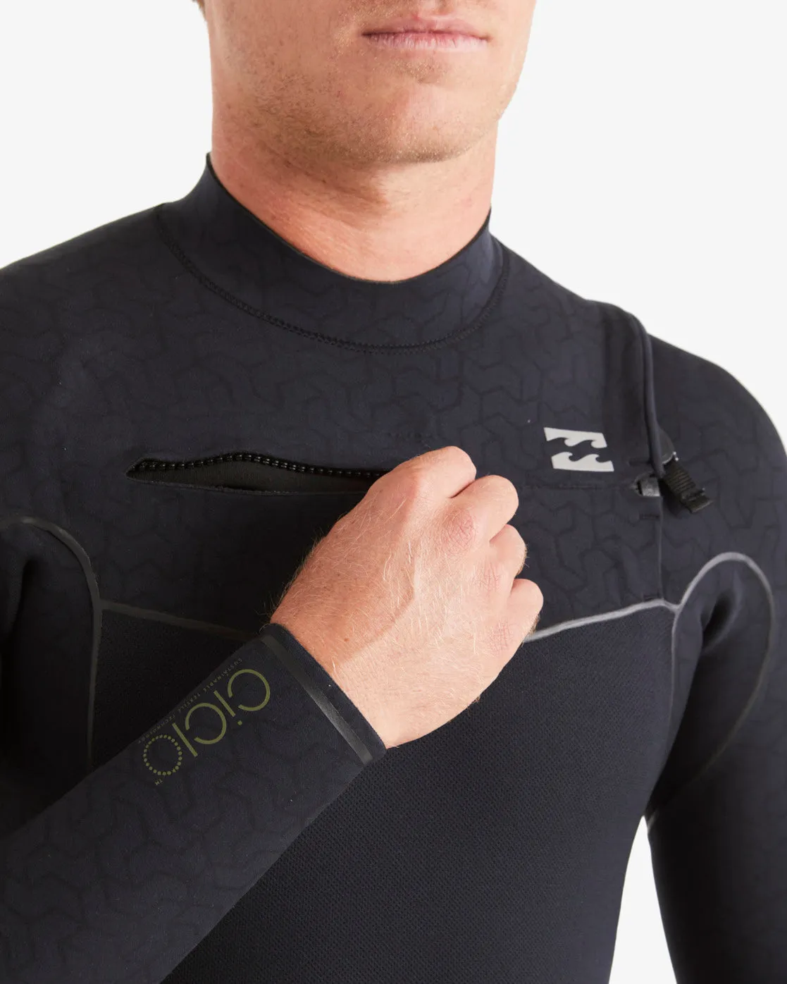 3/2mm Furnace Natural Chest Zip Wetsuit (2023) - Black sold by Billabong product image thumbnail 5