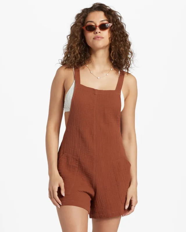 Beach Crush Romper - Toasted Coconut sold by Billabong