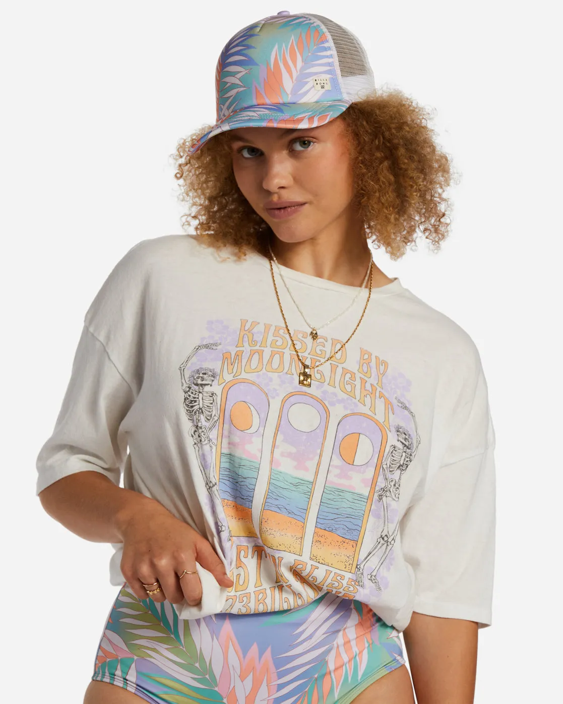 Heritage Mashup Trucker Hat - Lilac Breeze sold by Billabong