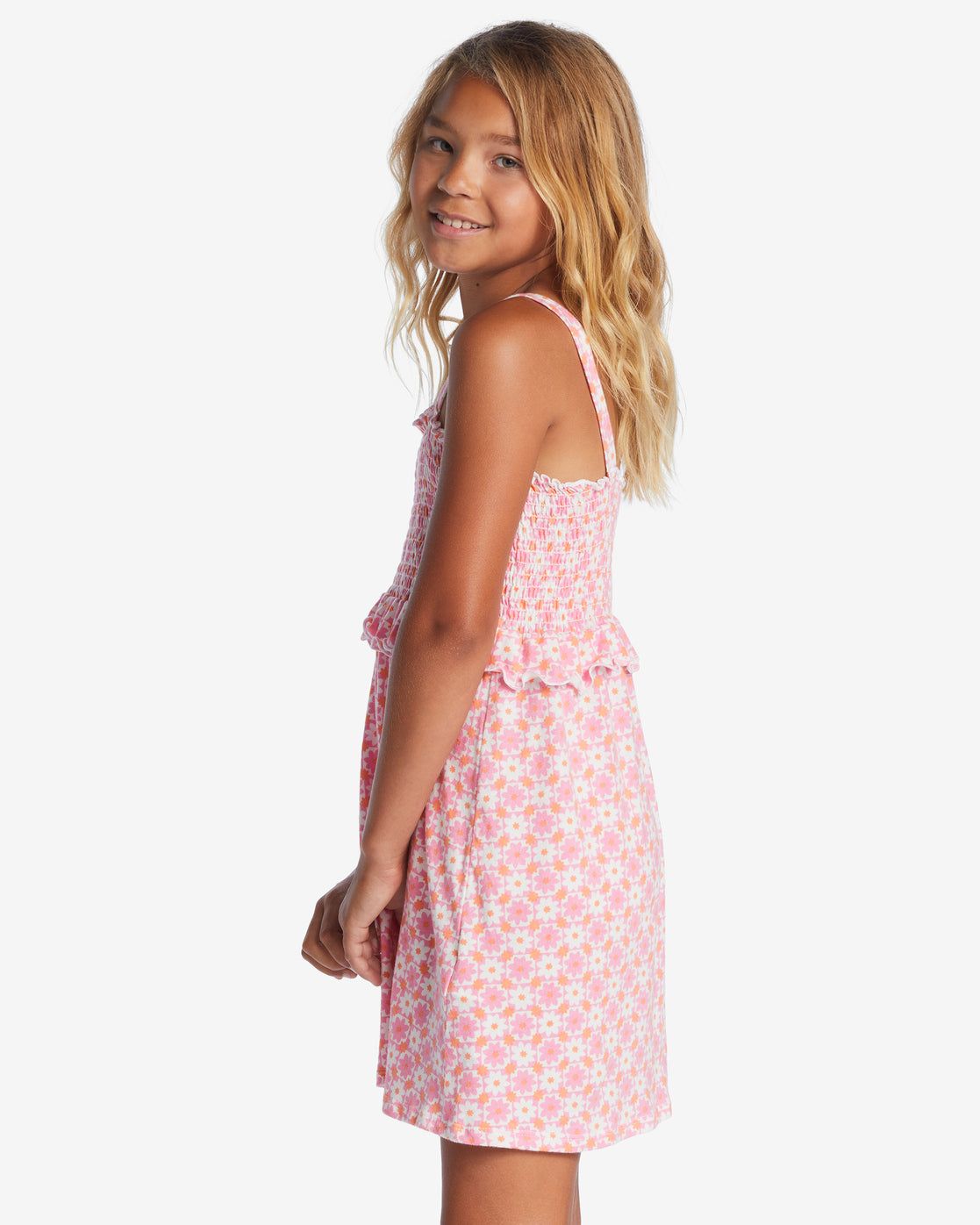 Girls Summer Play Babydoll Dress - Pink Trails sold by Billabong product image thumbnail 2
