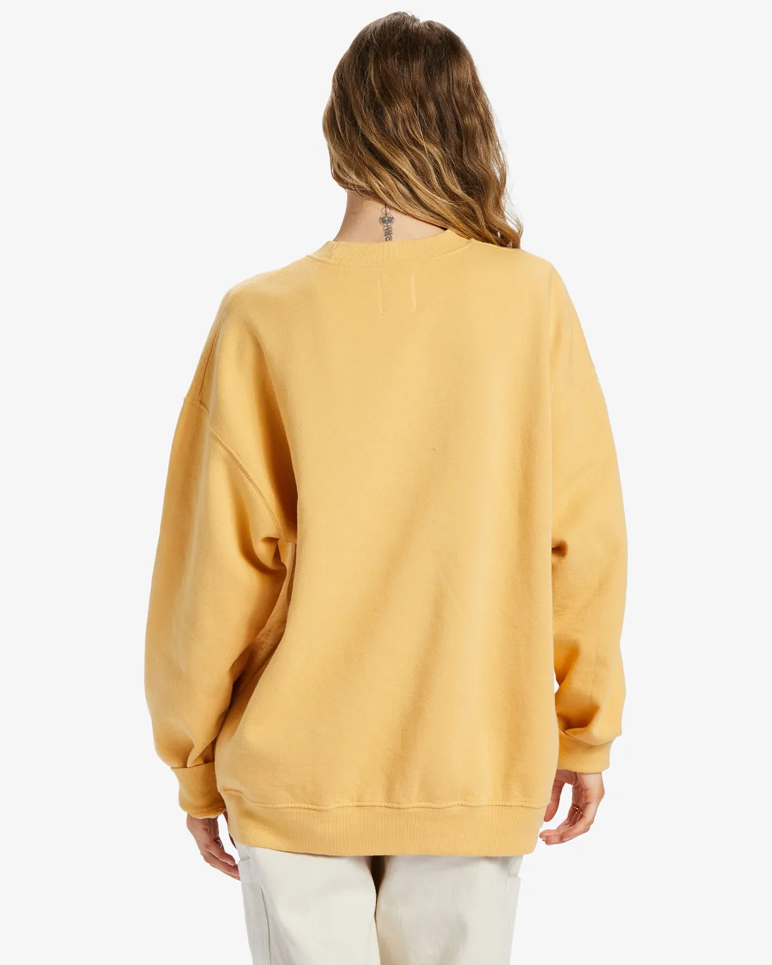 Ride In Oversized Crewneck Sweatshirt - Gold Coast sold by Billabong product image thumbnail 4